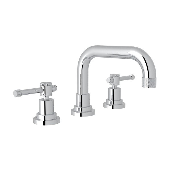 ROHL A3318IL-2 CAMPO U-SPOUT WIDESPREAD LAVATORY FAUCET, INDUSTRIAL METAL LEVERS