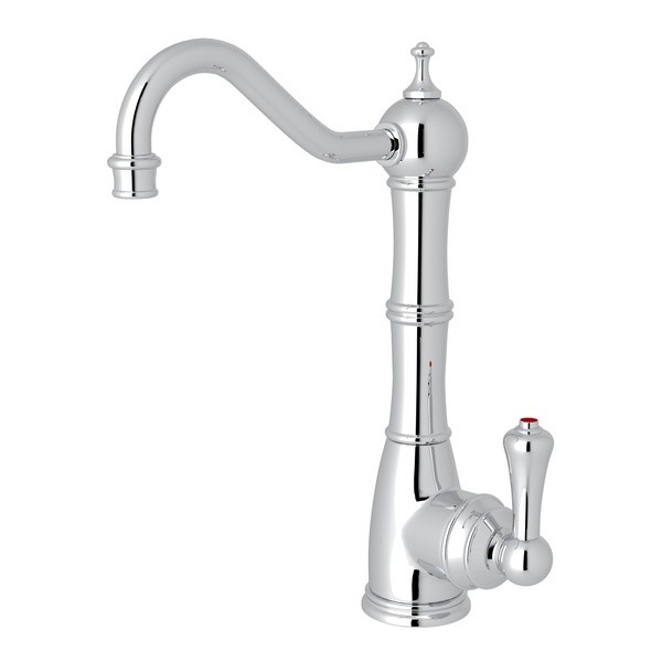 ROHL U.1323LS-2 PERRIN & ROWE EDWARDIAN COLUMN SPOUT HOT WATER FAUCET, LEVER HANDLES