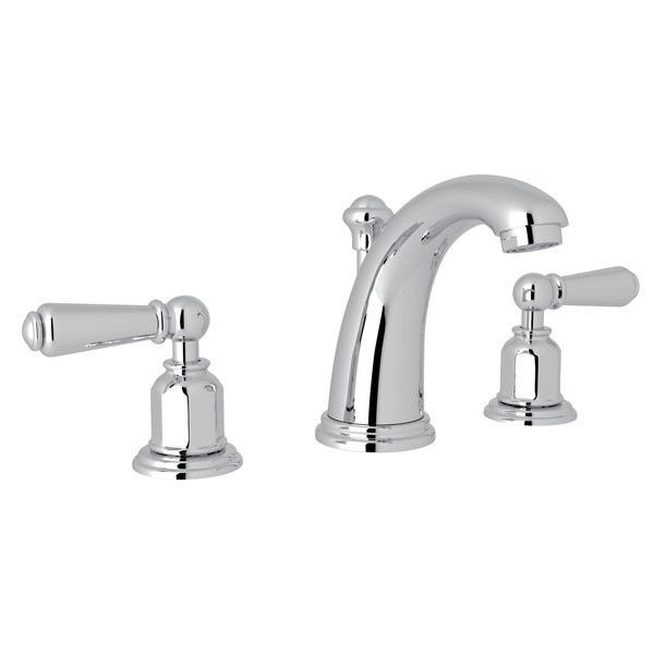 ROHL U.3760L-2 PERRIN & ROWE EDWARDIAN HIGH NECK WIDESPREAD LAVATORY FAUCET, METAL LEVERS