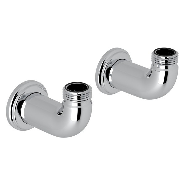 ROHL U.6381 PERRIN & ROWE PAIR OF WALL UNIONS