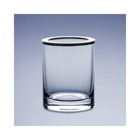 WINDISCH 911251 ADDITION PLAIN ROUND CLEAR CRYSTAL GLASS TOOTHBRUSH HOLDER