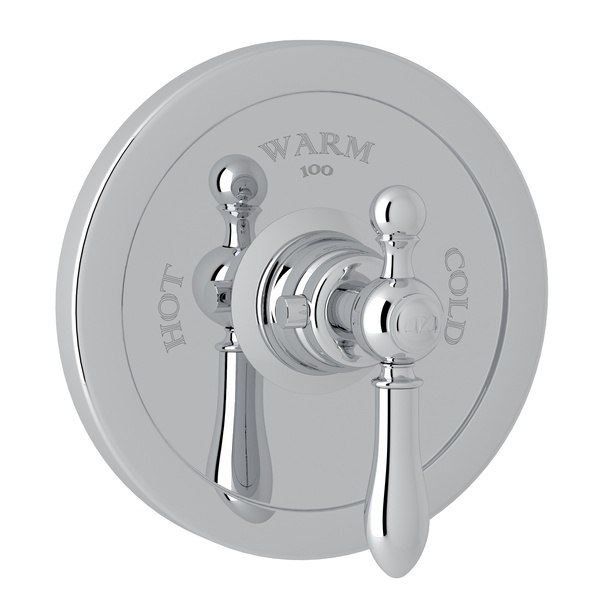 ROHL AC720LM-TO ARCANA THERMOSTATIC TRIM PLATE WITHOUT VOLUME CONTROL, CLASSIC METAL LEVER