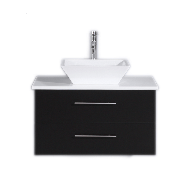 EVIVA EVVN147-30 TOTTI WAVE 30 INCH MODERN BATHROOM VANITY WITH COUNTER-TOP AND SINK