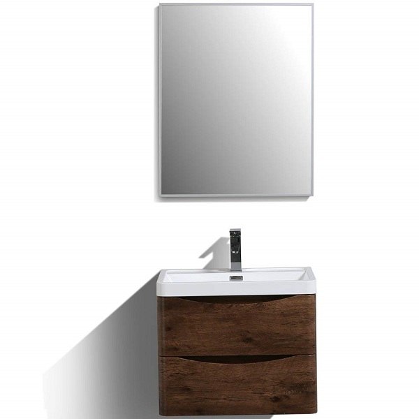 EVIVA EVVN600-24-FS SMILE 24 INCH MODERN BATHROOM VANITY SET WITH INTEGRATED WHITE ACRYLIC SINK FREE STANDING