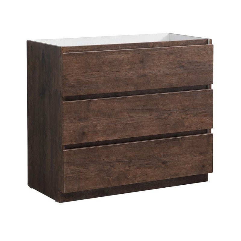 FRESCA FCB9342RW LAZZARO 42 INCH ROSEWOOD FREE STANDING MODERN BATHROOM CABINET