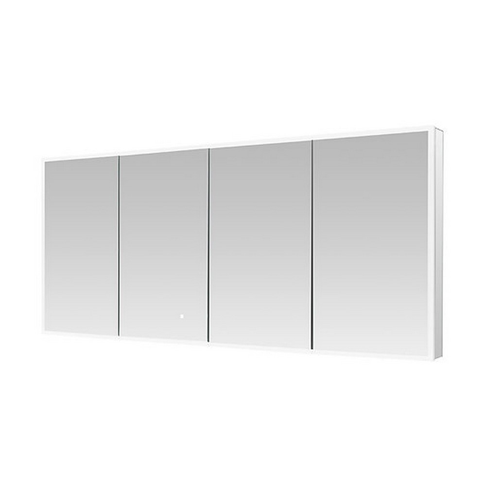 AQUADOM ER4-7232-N EDGE ROYALE 72 X 32 INCH RECESSED OR SURFACE MOUNTED LED MIRROR MEDICINE CABINET
