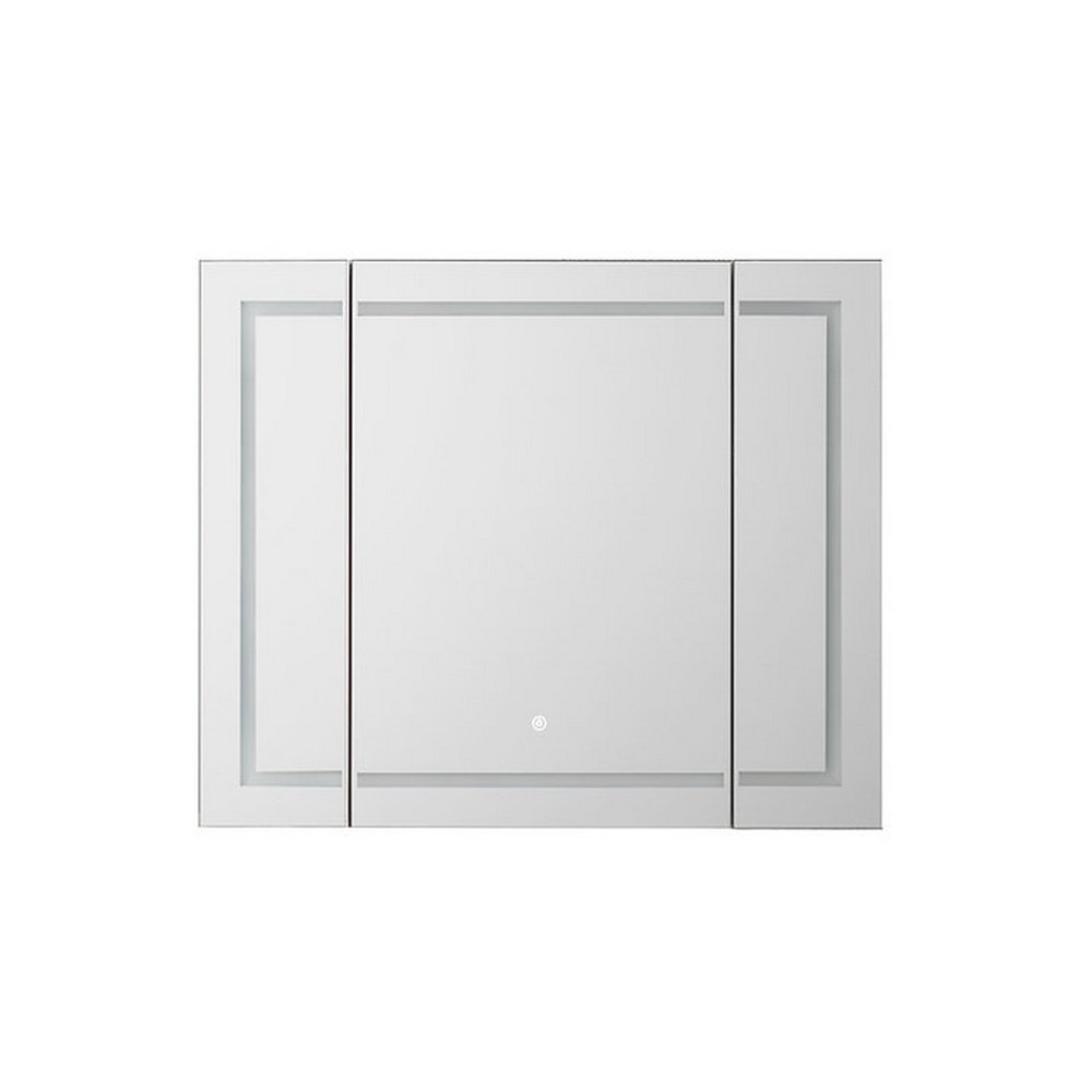 AQUADOM RP3-4836-N ROYALE PLUS 48 X 36 INCH RECESSED OR SURFACE MOUNTED LED MIRROR MEDICINE CABINET