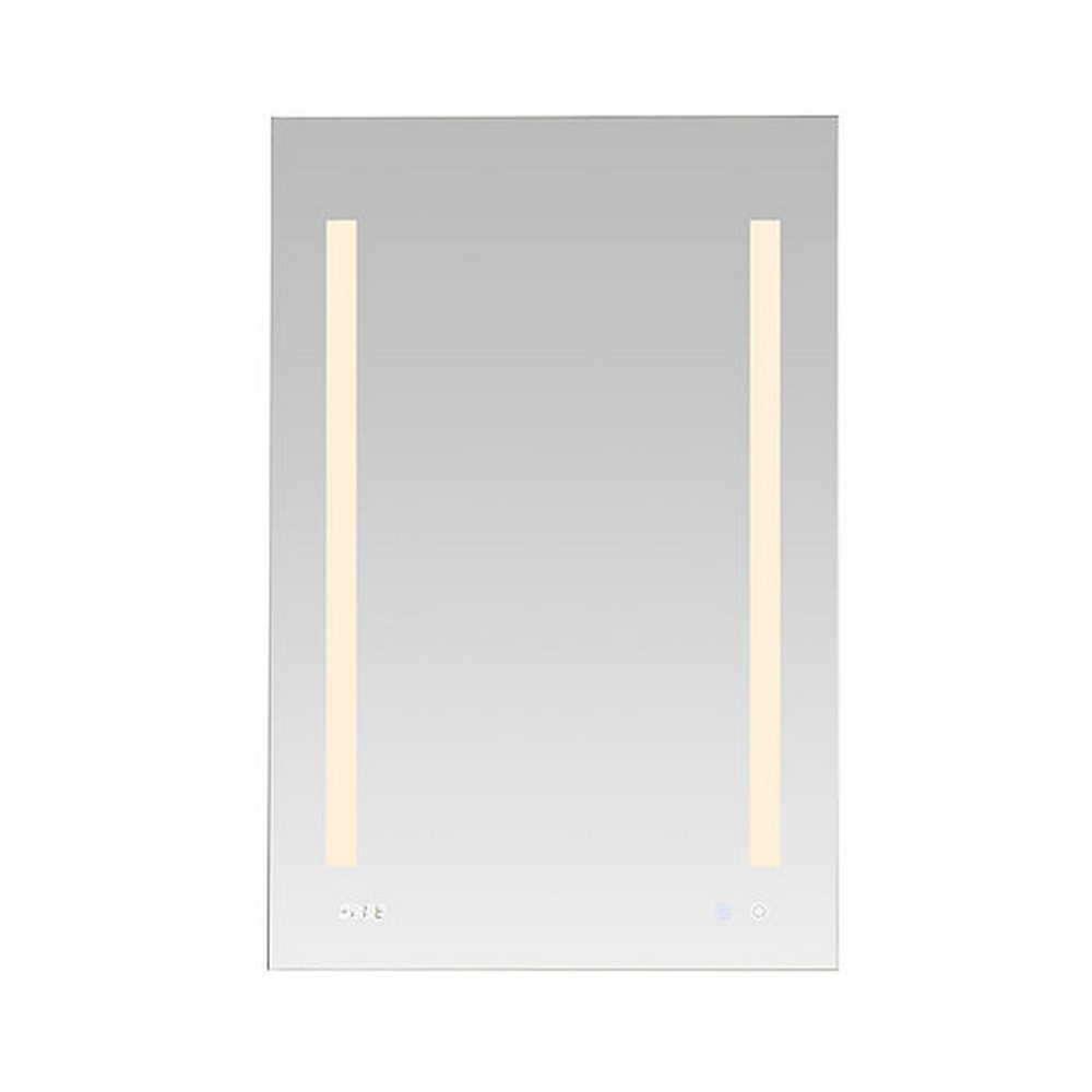 AQUADOM SR-2436-N SIGNATURE ROYALE 24 X 36 INCH RECESSED OR SURFACE MOUNTED LED MIRROR MEDICINE CABINET