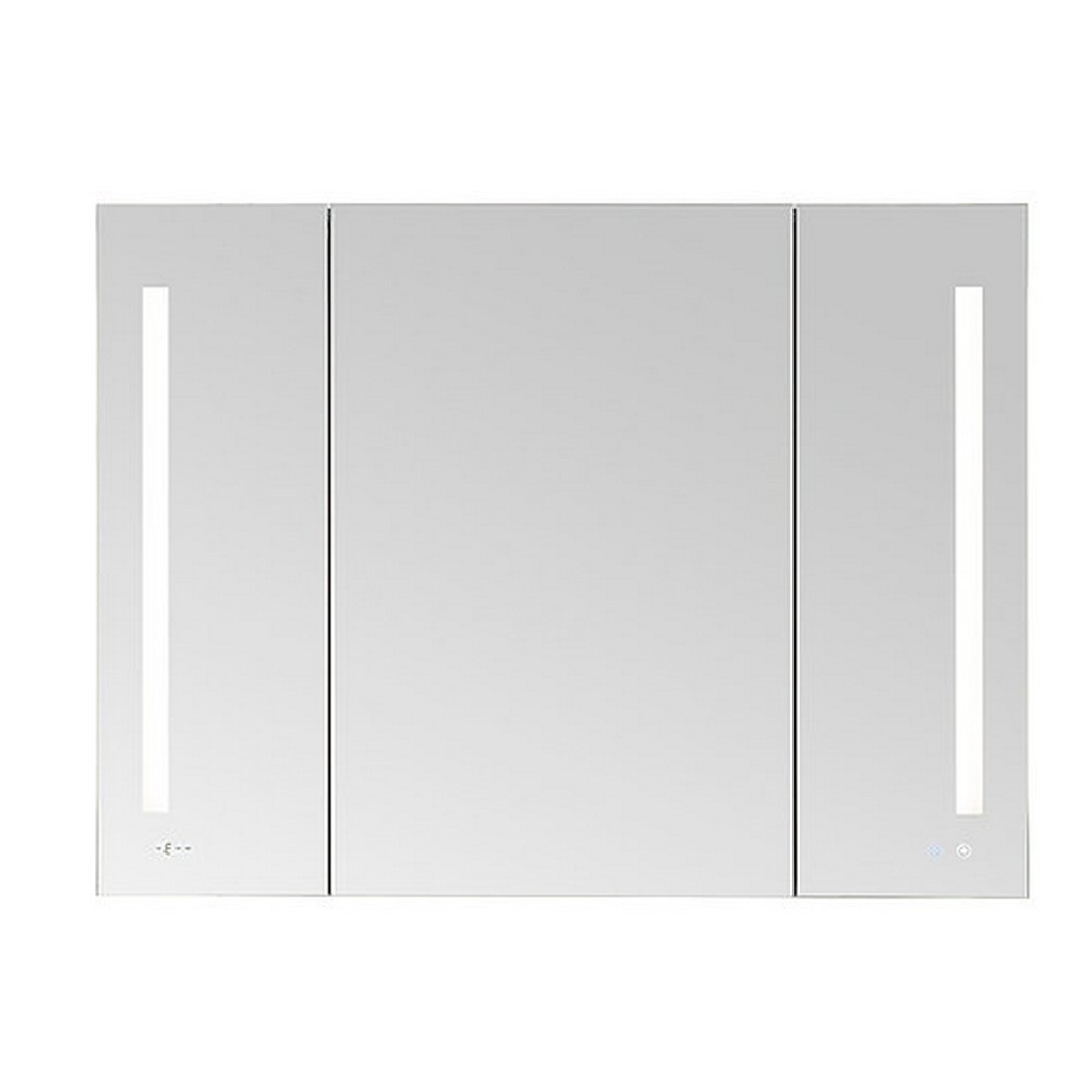 AQUADOM SR3-3636-N SIGNATURE ROYALE 36 X 36 INCH 3-DOORS RECESSED OR SURFACE MOUNTED LED MIRROR MEDICINE CABINET