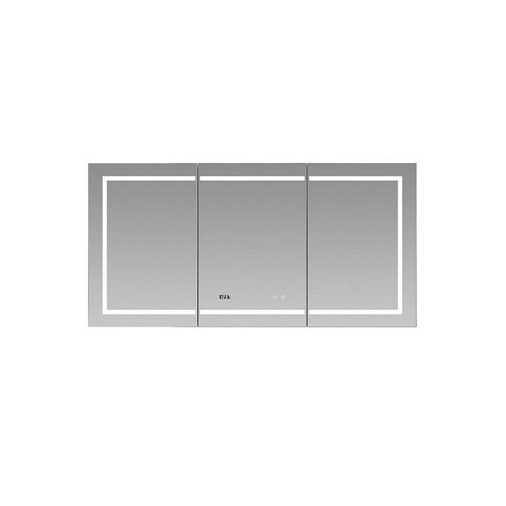 AQUADOM SR3-6030-N SIGNATURE ROYALE 60 X 30 INCH RECESSED OR SURFACE MOUNTED LED MIRROR MEDICINE CABINET