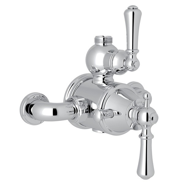 ROHL U.5751LS PERRIN & ROWE GEORGIAN ERA EXPOSED THERM VALVE WITH VOLUME AND TEMPERATURE CONTROL, SOLID METAL LEVERS