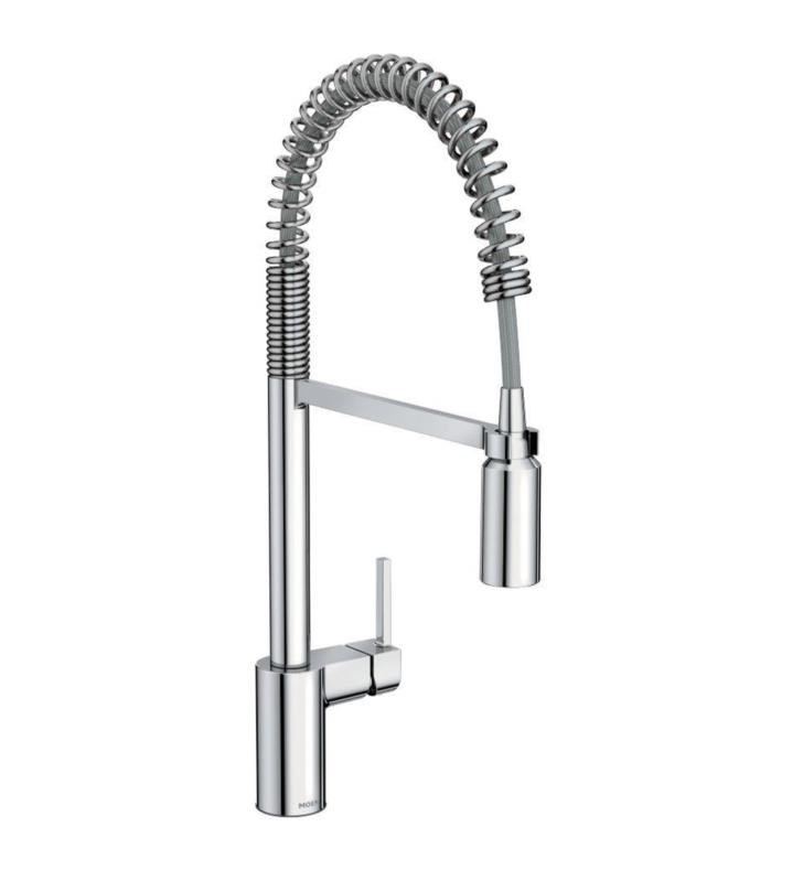 MOEN 5923EW ALIGN SINGLE HANDLE DECK MOUNTED PRE-RINSE PULLDOWN KITCHEN FAUCET WITH MOTIONSENSE WAVE TECHNOLOGY