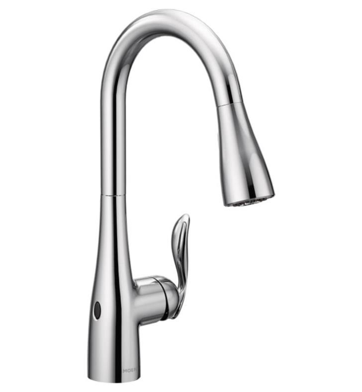 MOEN 7594EW ARBOR SINGLE HANDLE DECK MOUNTED PULLDOWN KITCHEN FAUCET WITH MOTIONSENSE WAVE TECHNOLOGY
