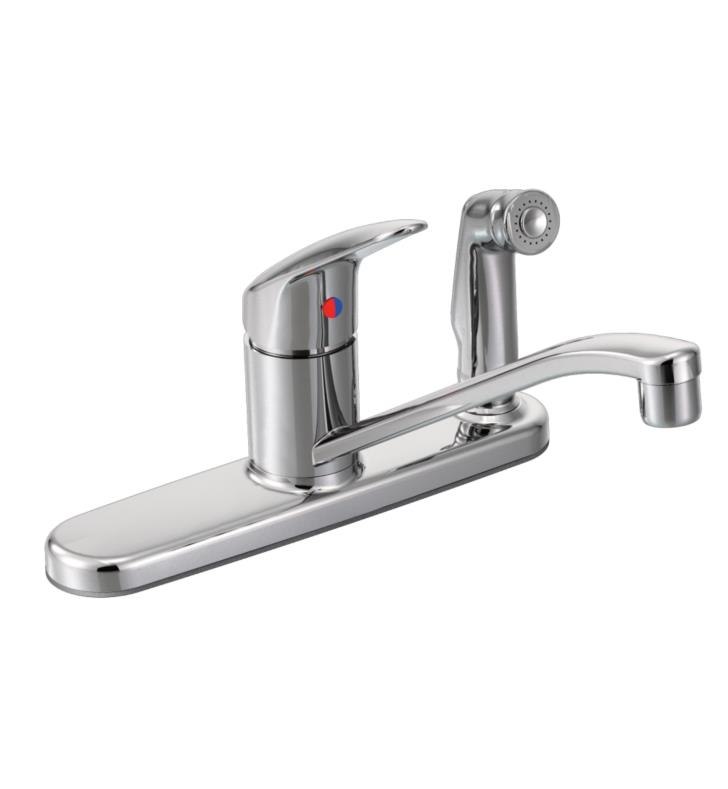 MOEN CA40515 CORNERSTONE SINGLE HANDLE DECK MOUNTED KITCHEN FAUCET WITH SIDE SPRAY