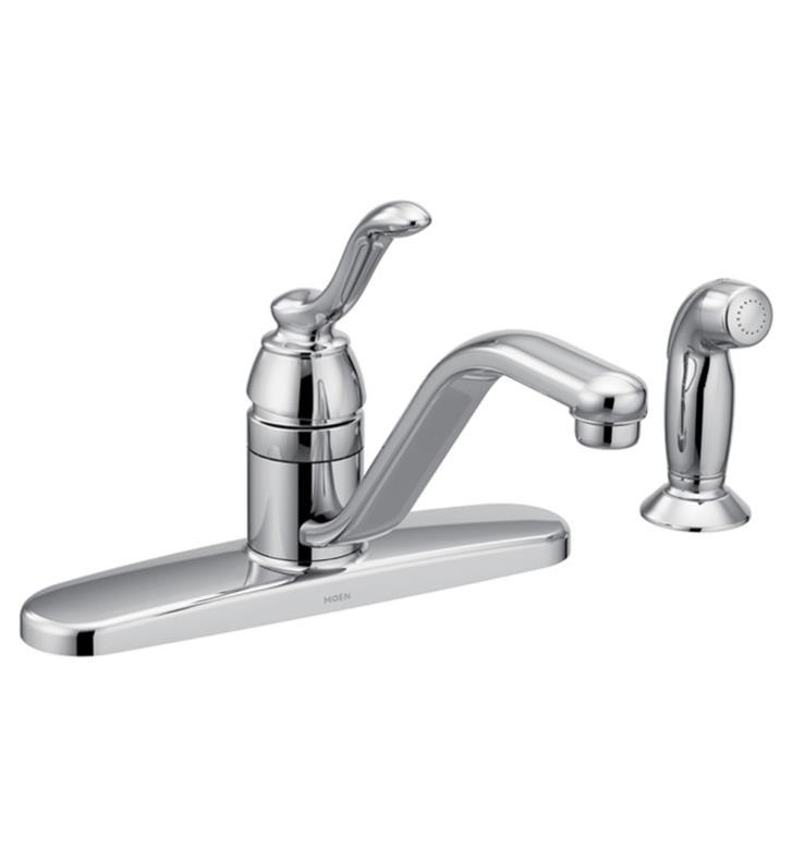 MOEN 7051 BANBURY SINGLE HANDLE DECK MOUNTED KITCHEN FAUCET WITH SIDE SPRAY