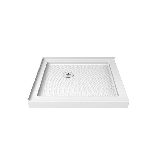 DREAMLINE DLT-1042420 SLIMLINE 42 D X 42 W X 2-3/4 H DOUBLE THRESHOLD SHOWER BASE