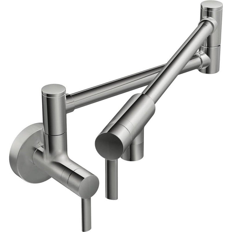 MOEN S665 MODERN POT FILLER TWO HANDLE KITCHEN FAUCET