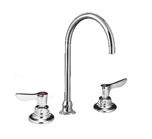 AMERICAN STANDARD 6540.145.002 MONTERREY 2-HANDLE WIDESPREAD LAVATORY FAUCET WITH CONVERTIBLE RIGID/SWIVEL GOOSENECK SPOUT IN POLISHED CHROME, 0.5 GPM