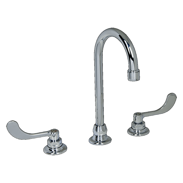 AMERICAN STANDARD 6545.170.002 MONTERREY 2-HANDLE 8 INCH WIDESPREAD LAVATORY FAUCET WITH LIMITED SWIVEL GOOSENECK SPOUT IN POLISHED CHROME, 1.5 GPM