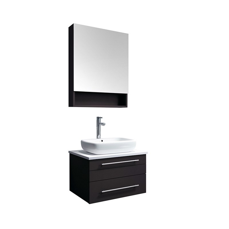 Fresca Fvn6124es Vsl Lucera 24 Inch, 24 Inch Wall Hung Bathroom Vanity With Sink