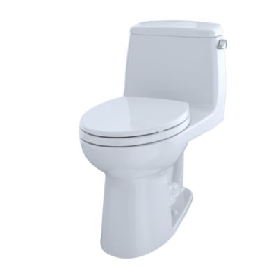 TOTO MS854114SLR#01 COTTON SINGLE PIECE TOILET WITH RIGHT TRIP LEVER, G-MAX AND SOFT CLOSE SEAT FROM THE ULTRAMAX SERIES