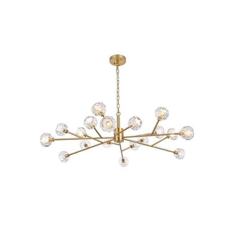 ELEGANT FURNITURE LIGHTING 3509D48 GRAHAM 48 INCH 18 LIGHTS CEILING-MOUNTED PENDANT LIGHT