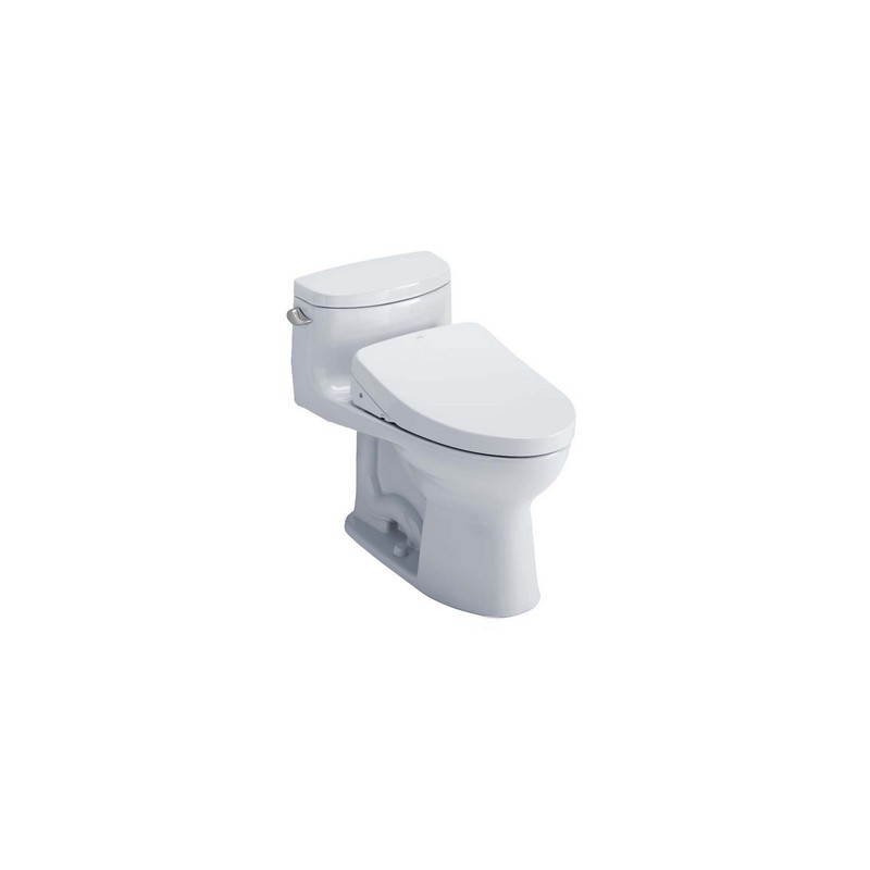 TOTO MW6343056CEFG#01 WASHLET 1.28 GPF FLOOR MOUNTED ELONGATED ONE-PIECE TOILET WITH SEAT - WHITE