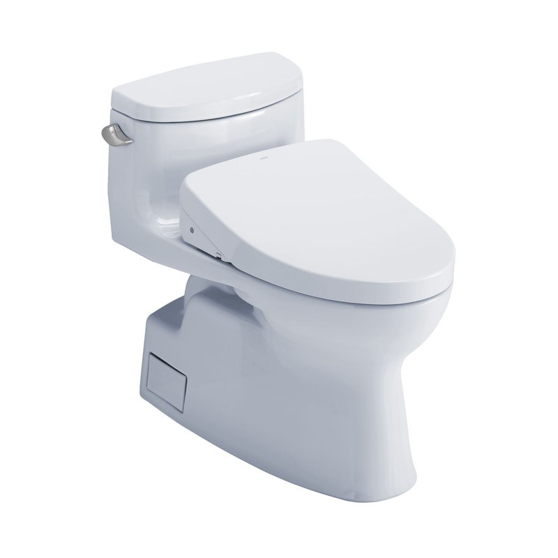 TOTO MW6443046CEFG#01 WASHLET 1.28 GPF FLOOR MOUNTED ELONGATED ONE-PIECE TOILET WITH SEAT - WHITE