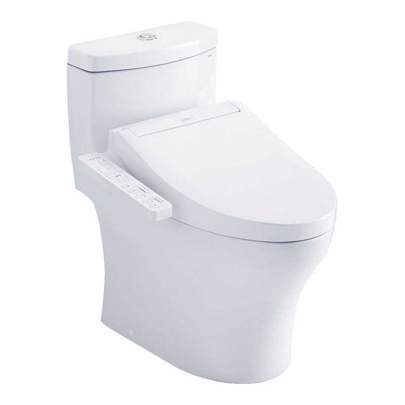 TOTO MW6463084CEMFG#01 AQUIA 1.28 GPF OR 0.8 GPF ONE-PIECE TOILET WITH WASHLET - COTTON