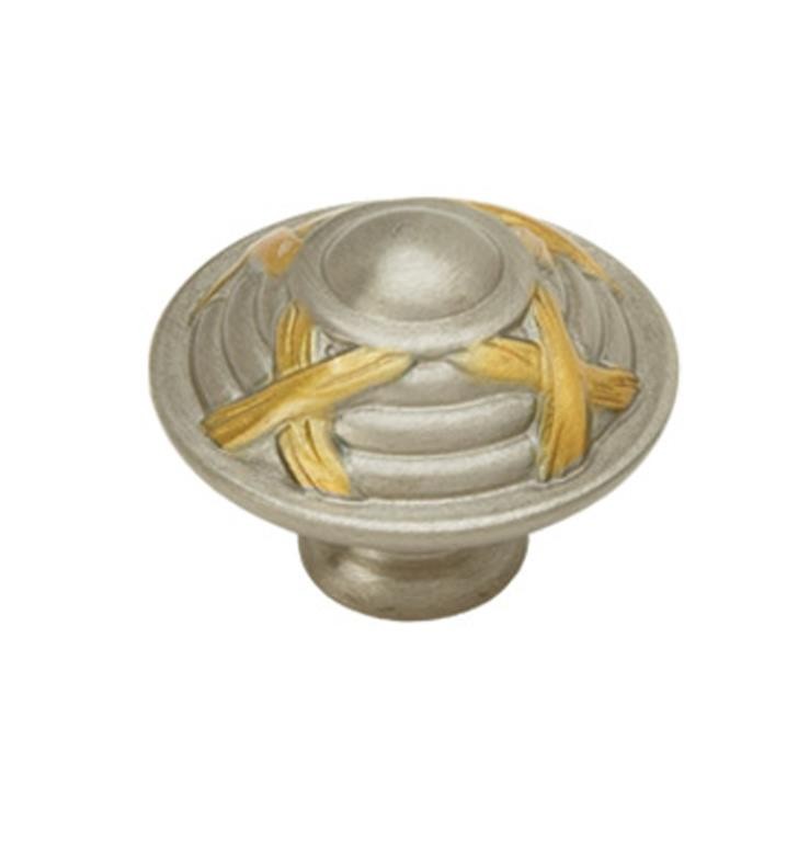PHYLRICH 1029337SF RIBBON & REED 1 1/4 INCH MUSHROOM CABINET KNOB WITH SPECIAL FINISH