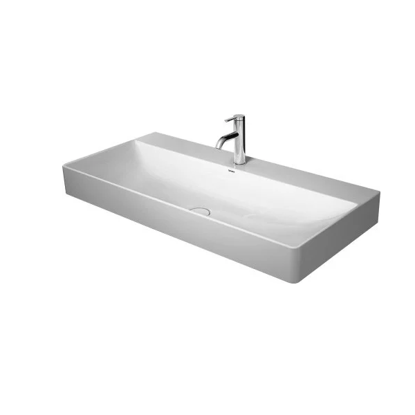 DURAVIT 235310 DURASQUARE 39-3/8 INCH WASHBASIN IN WHITE