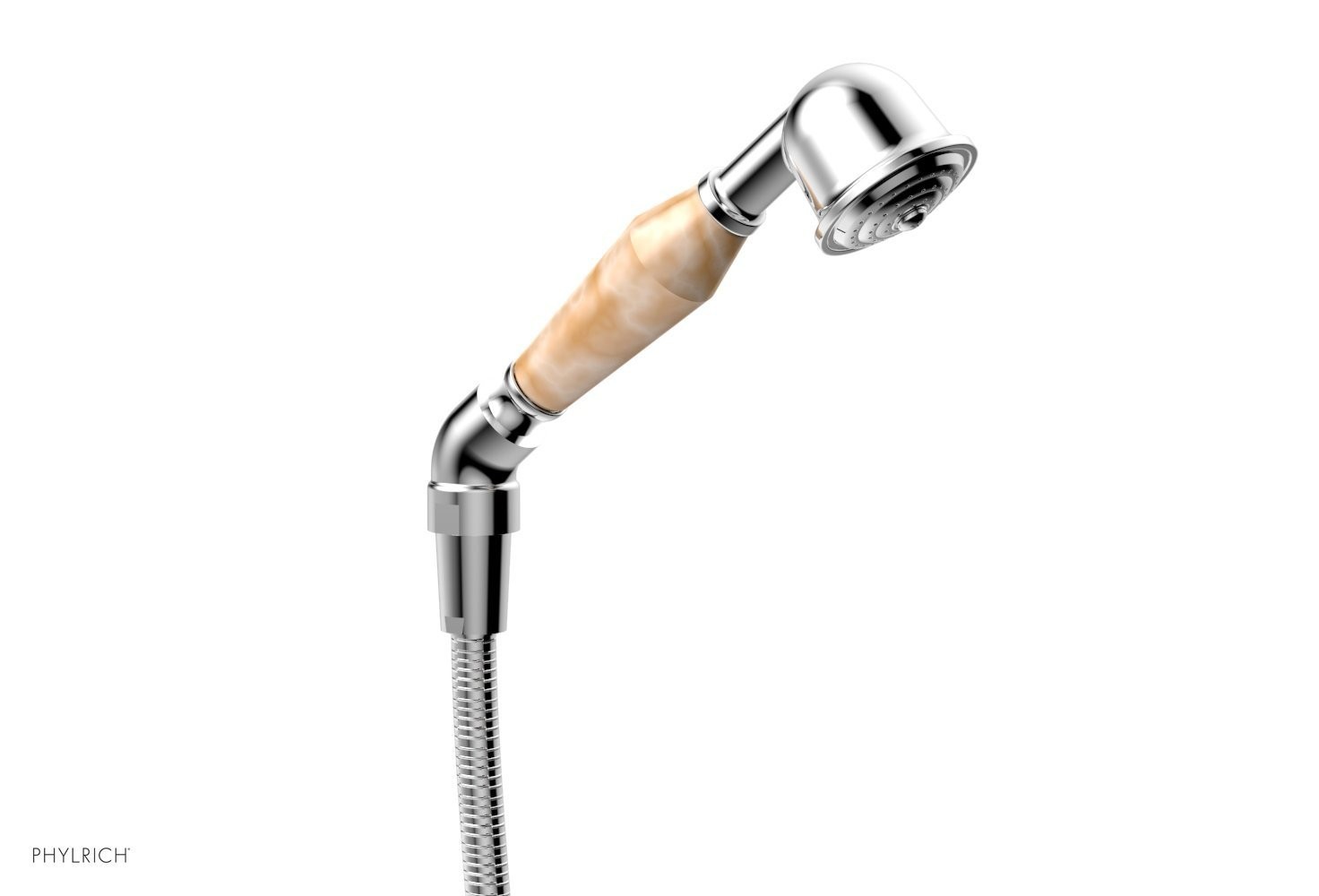 PHYLRICH K6641 VERSAILLES 6 3/4 INCH SINGLE-FUNCTION MONTAIONE BROWN ONYX HAND SHOWER WITH HOSE