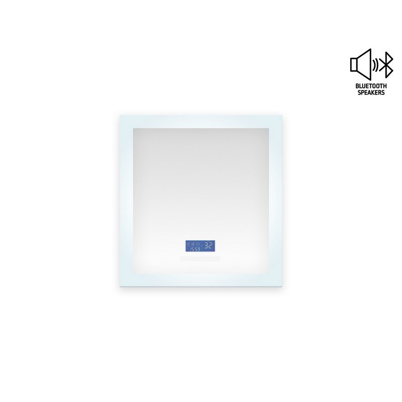MTD MTD-10236 Encore  LED Illuminated Bathroom Mirror with Built-In Bluetooth Speaker with Blue screen - 36 x 27 Inch