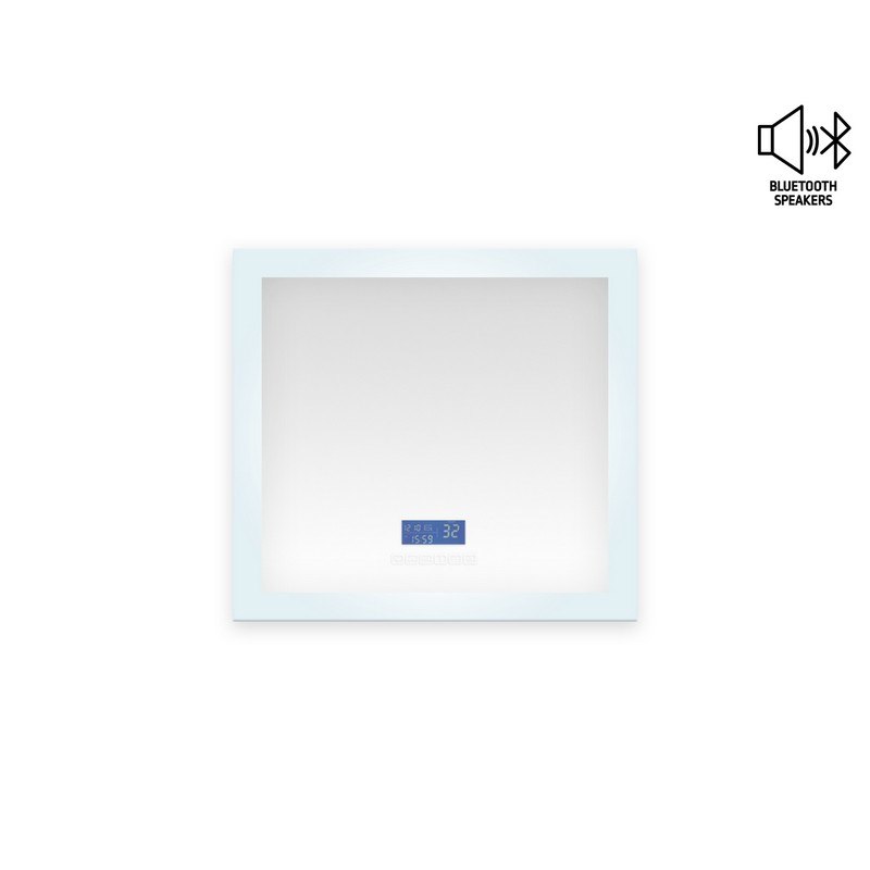 MTD MTD-10248 Encore  LED Illuminated Bathroom Mirror with Built-In Bluetooth Speaker with Blue screen - 48 x 27 Inch