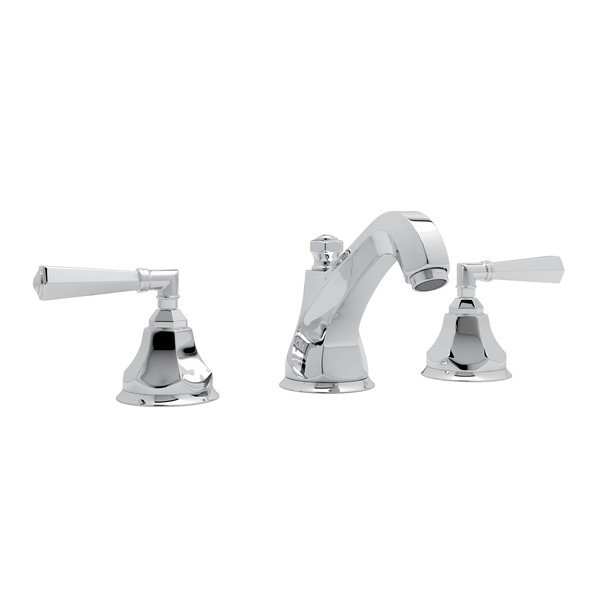 ROHL A1908LM-2 PALLADIAN HIGH NECK WIDESPREAD LAVATORY FAUCET, METAL LEVERS
