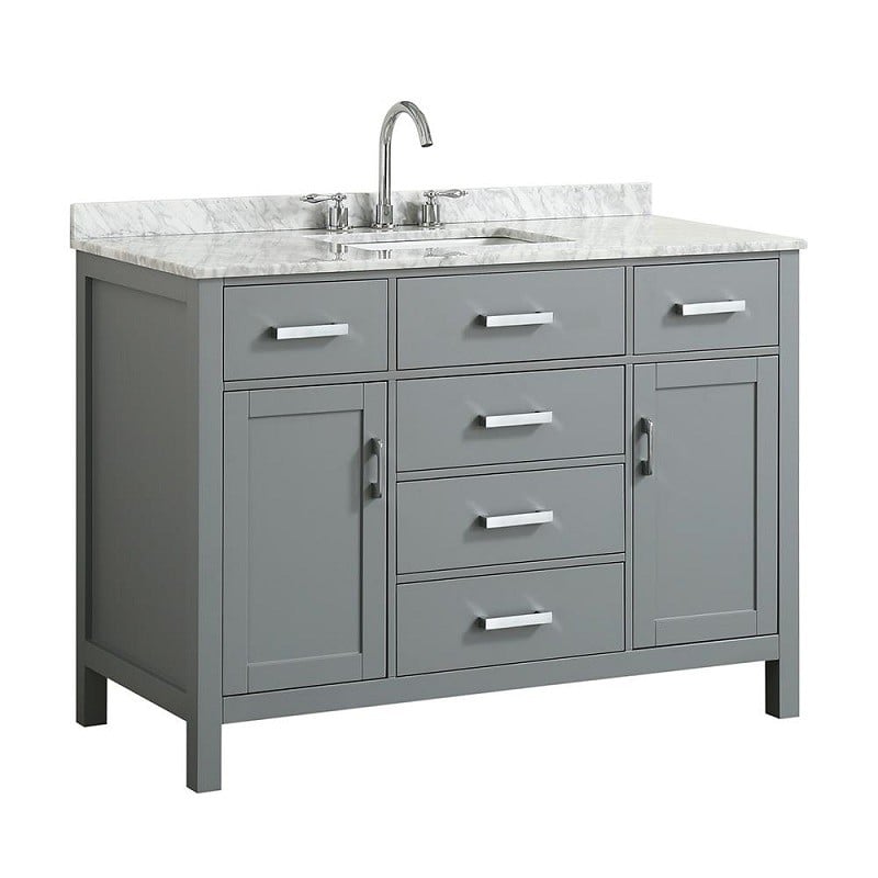 BELMONT DECOR BDV049SREC HAMPTON 49 INCH SINGLE SINK VANITY WTIH RECTANGLE SINK