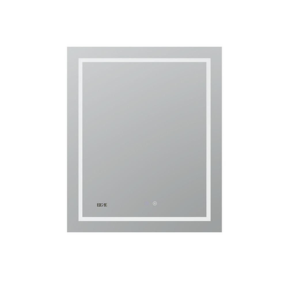 AQUADOM D-2430-N DAYTONA 24 X 30 INCH WALL-MOUNTED FOG FREE DIMMABLE AND IP54 MOISTURE RESISTANT LED MIRROR WITH TOUCH BUTTON