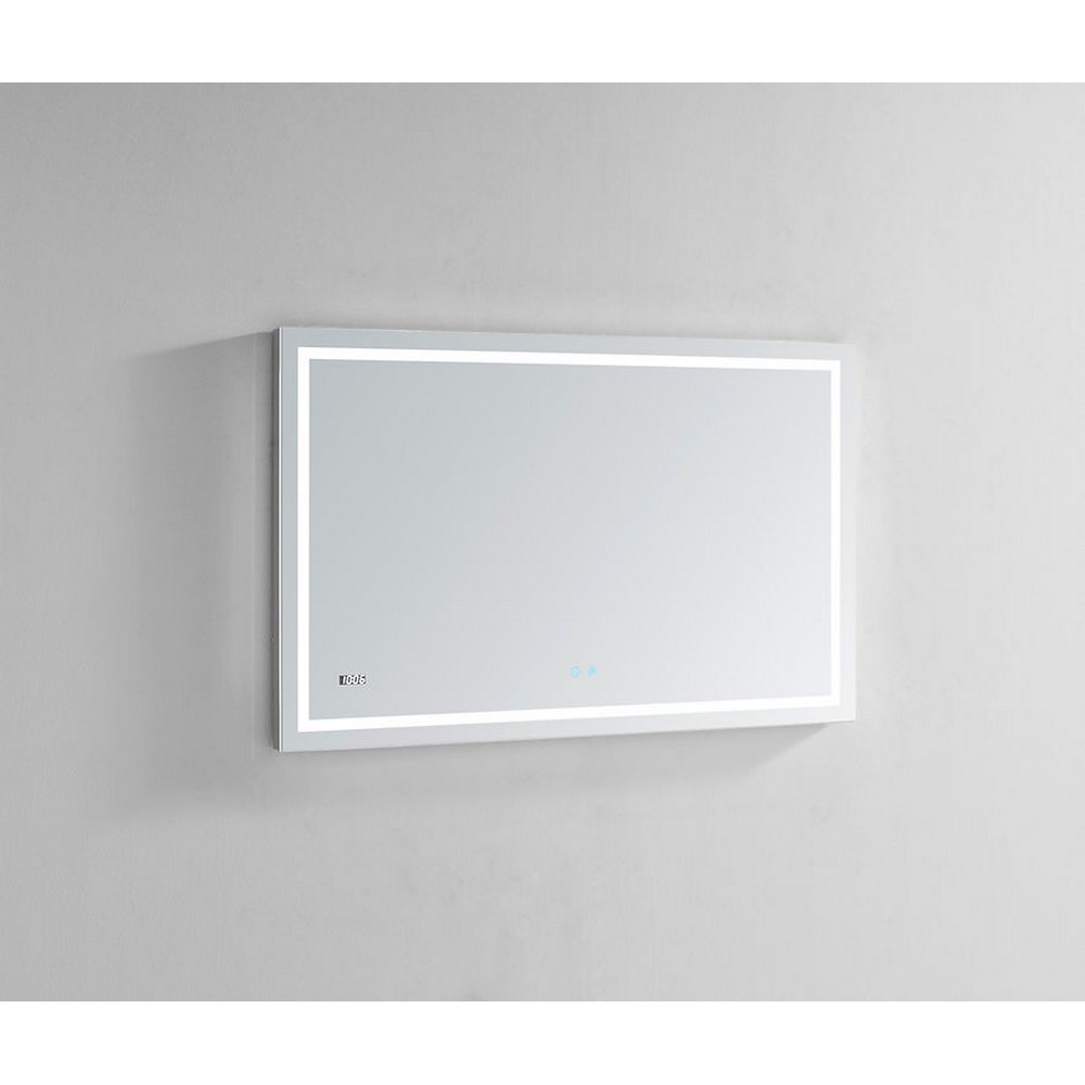 AQUADOM D-4030-N DAYTONA 40 X 30 INCH WALL-MOUNTED FOG FREE DIMMABLE AND IP54 MOISTURE RESISTANT LED MIRROR WITH TOUCH BUTTON