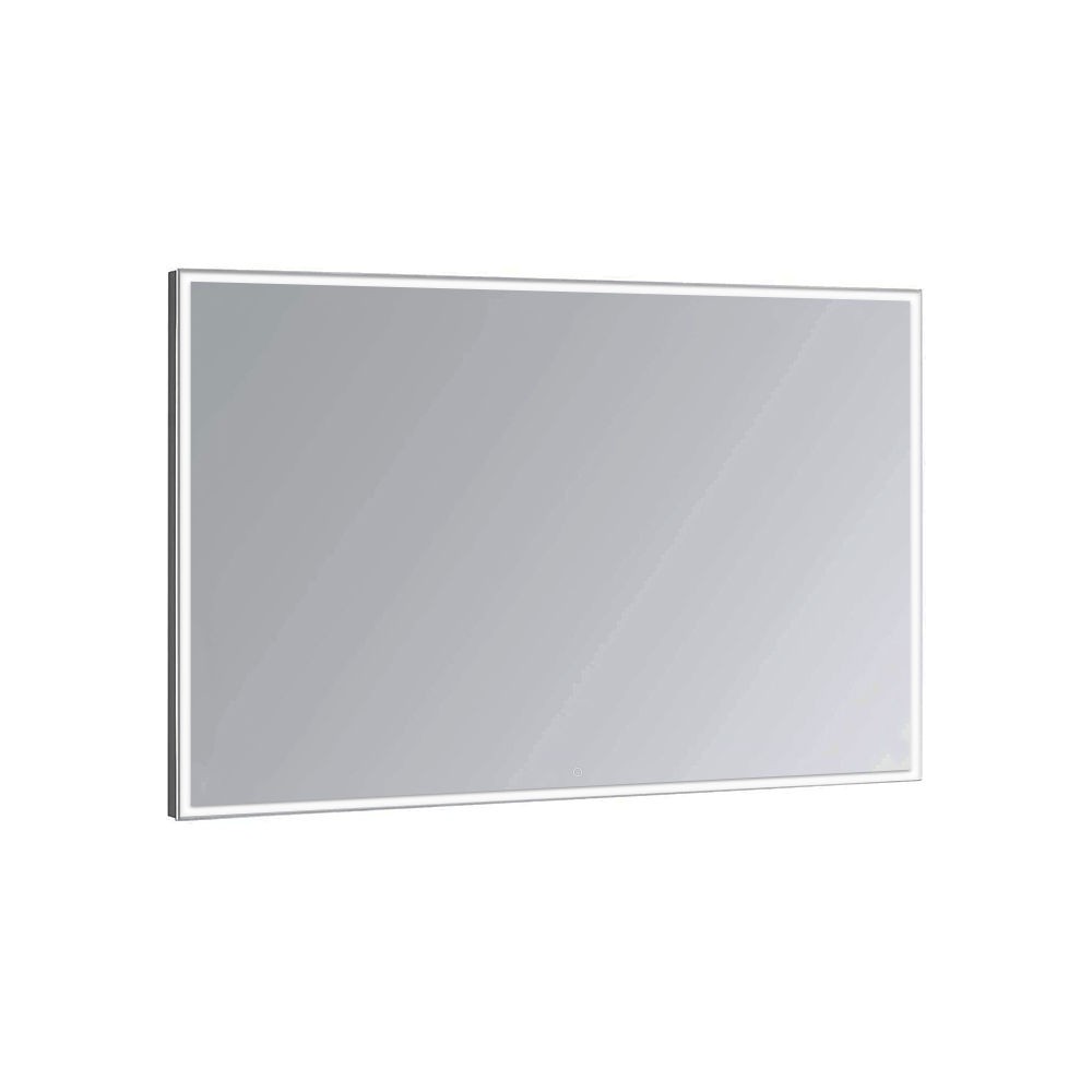 AQUADOM E-4032 EDGE 40 X 32 INCH WALL-MOUNTED ACRYLIGHT TECHNOLOGY FOG FREE DIMMABLE AND IP54 MOISTURE RESISTANT LED MIRROR WITH TOUCH BUTTON