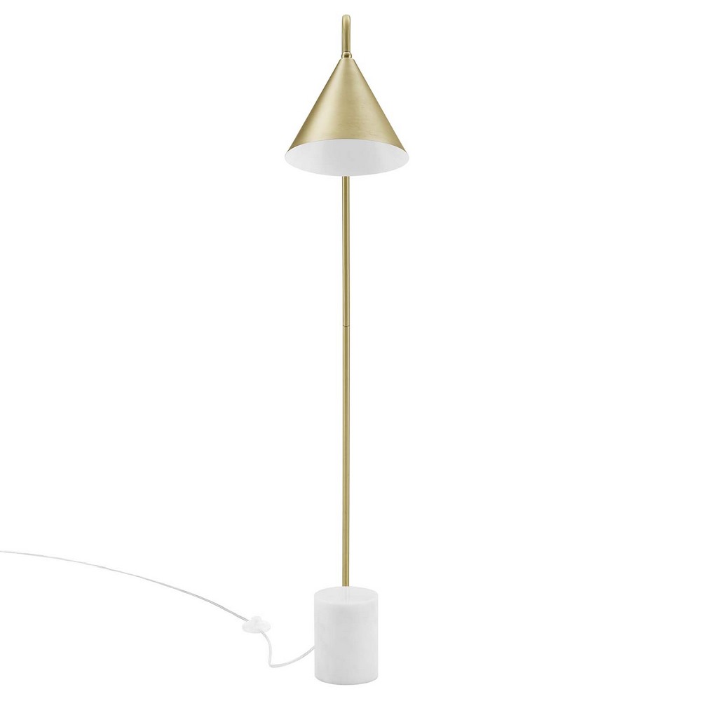 MODWAY EEI-6531 AYLA 10 INCH MARBLE BASE FLOOR LAMP