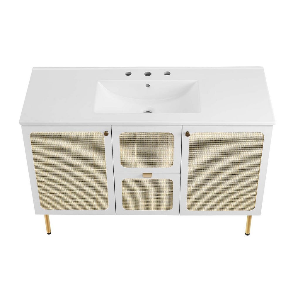 MODWAY EEI-6699 CHAUCER 48 INCH SINGLE SINK BATHROOM VANITY