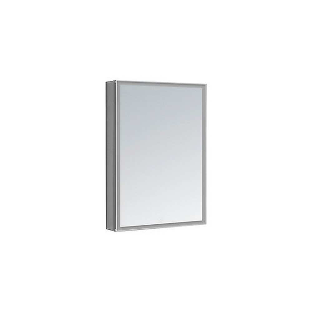 AQUADOM ER-2432-N EDGE ROYALE 24 X 32 INCH RECESSED OR SURFACE MOUNTED LED MEDICINE CABINET WITH DEFOGGER, DIMMER, LED 3X MAKEUP MIRROR AND ELECTRICAL OUTLETS