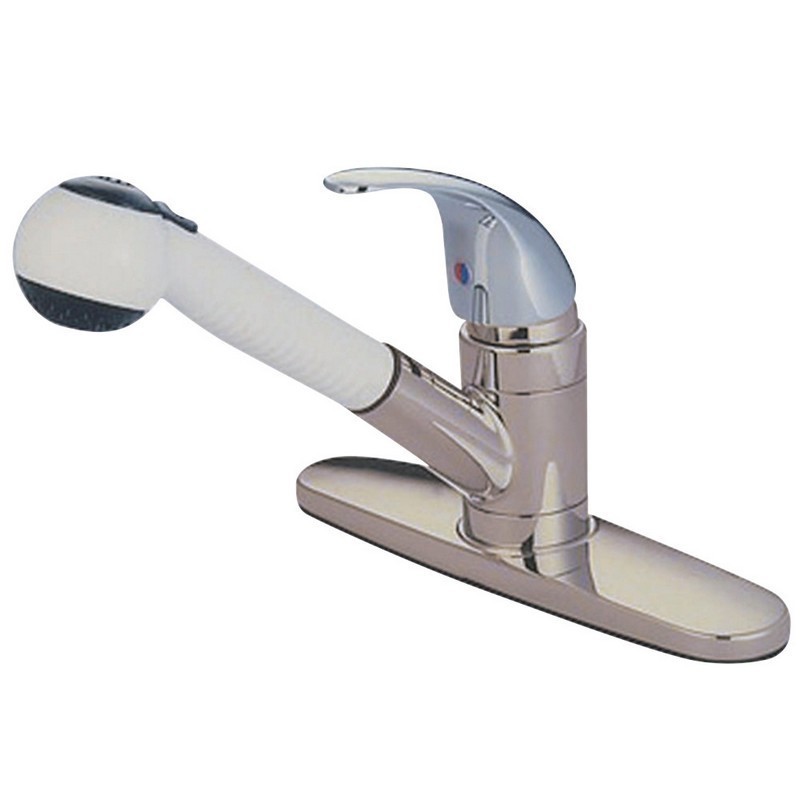 KINGSTON BRASS KB670LL LEGACY CENTERSET PULL-OUT KITCHEN FAUCET