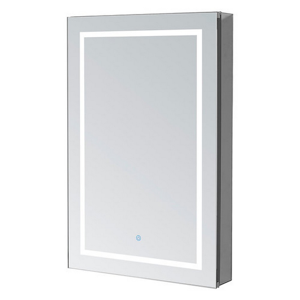 AQUADOM RP-2430L-N ROYALE PLUS 24 X 30 INCH RECESSED OR SURFACE MOUNTED LED MEDICINE CABINET WITH DEFOGGER, LED 3X MAKEUP MIRROR AND ELECTRICAL OUTLETS