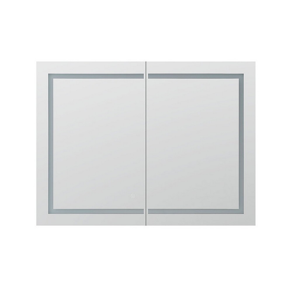 AQUADOM RP-4836-N ROYALE PLUS 48 X 36 INCH RECESSED OR SURFACE MOUNTED LED MEDICINE CABINET WITH DEFOGGER, LED 3X MAKEUP MIRROR AND ELECTRICAL OUTLETS