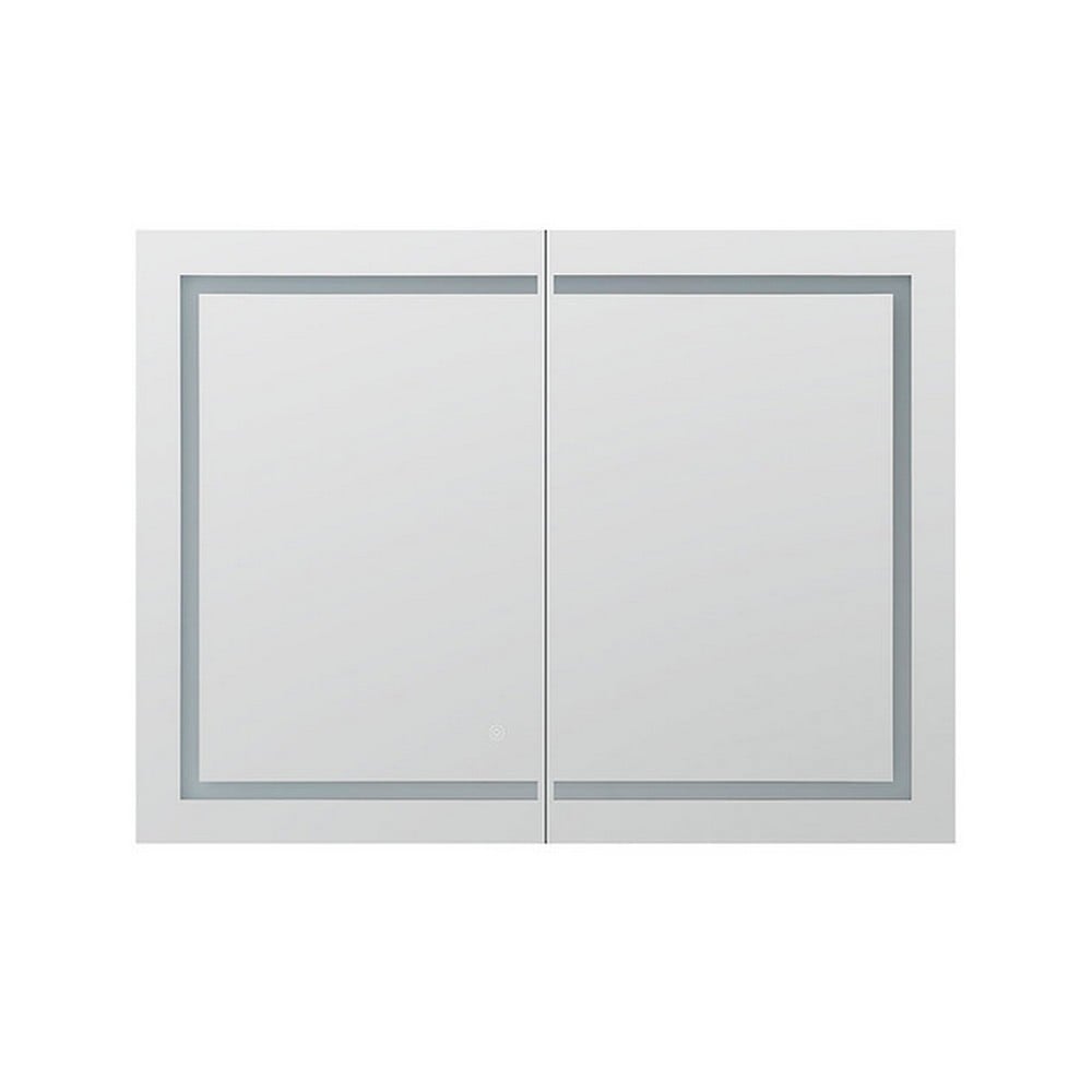 AQUADOM RP-4836-N ROYALE PLUS 48 X 36 INCH RECESSED OR SURFACE MOUNTED LED MEDICINE CABINET WITH DEFOGGER, LED 3X MAKEUP MIRROR AND ELECTRICAL OUTLETS