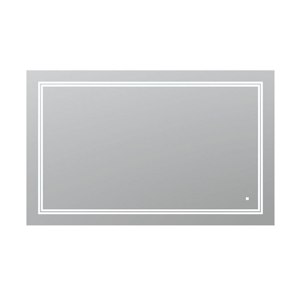AQUADOM S-4030-N SOHO 40 X 30 INCH WALL-MOUNTED ACRYLIGHT TECHNOLOGY FOG FREE DIMMABLE AND IP54 MOISTURE RESISTANT LED MIRROR WITH TOUCH BUTTON