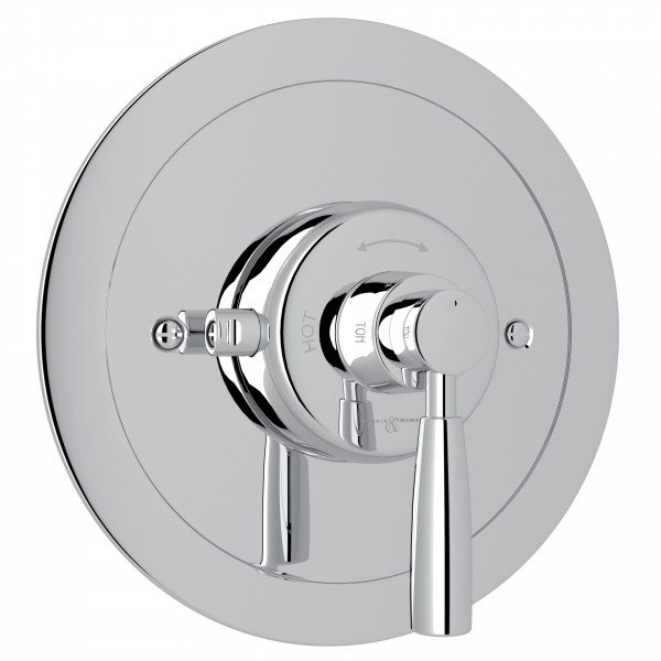 ROHL U.5885LS-TO PERRIN & ROWE HOLBORN THERMOSTATIC TRIM WITHOUT VOLUME CONTROL, METAL LEVER