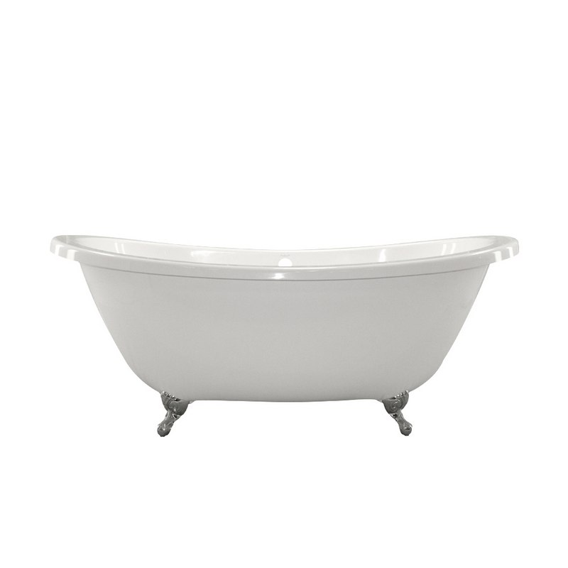 HYDRO SYSTEMS AND7238STO STON COLLECTION ANDREA 66 X 39 INCH HYDROLUXE SS FREESTANDING CLAWFOOT BATHTUB
