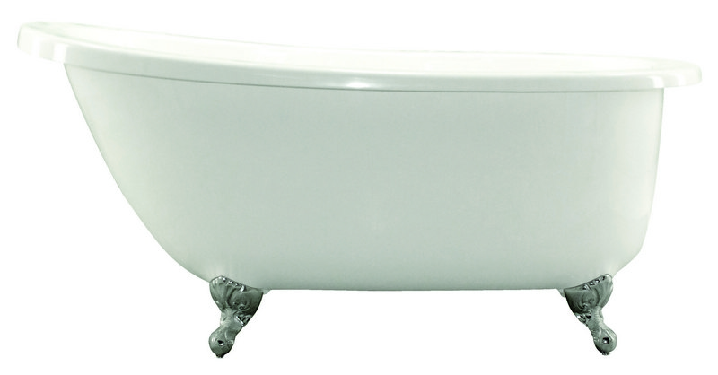 HYDRO SYSTEMS ANN6536STOS STON COLLECTION ANNETTE 65 X 36 INCH HYDROLUXE SS FREESTANDING CLAWFOOT BATHTUB